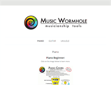 Tablet Screenshot of musicwormhole.com